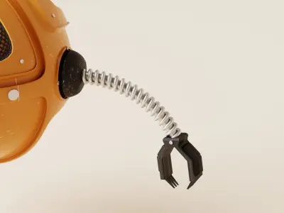 Robot V18 Low-poly 3D model