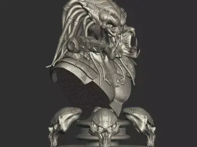 Predator Warrior Bust  3D print model