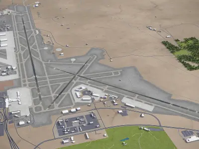 Albuquerque  - City 3D Model Low-poly 3D model