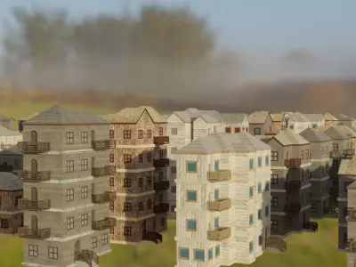 City Pack Low-poly 3D model buy