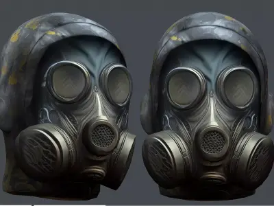 Helmet 3d model military combat Military scifi helmet  Low-poly 3D model