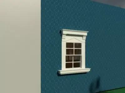 Exterior residential window 3D model