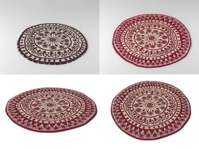 Rangoli circular placemats - 3D model