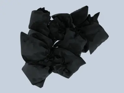 Textured Garbage Bags 3 3D model