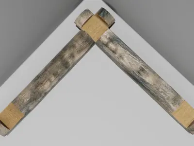 Well logs low poly Free low-poly 3D model