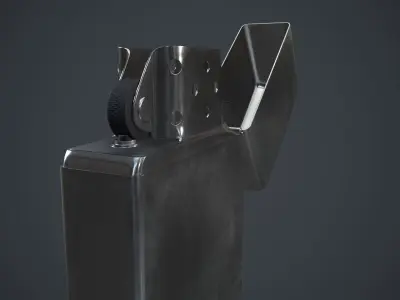 Zippo Low-poly 3D model