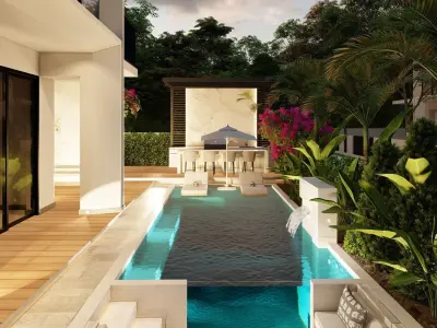 3D Exterior Scene 3D model design garden and landscape 3D  3D model buy