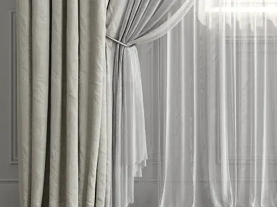 Curtain Set 499C 3D model