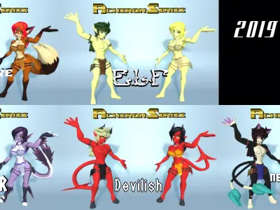 Acheron Series Favorites Clean 3D Model Pack