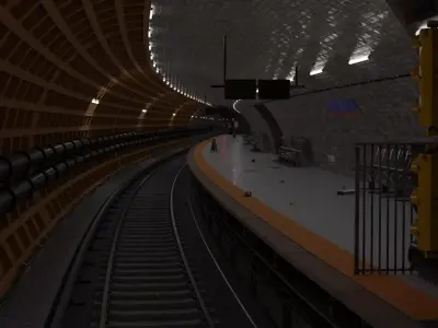 Subway Station Free 3D model
