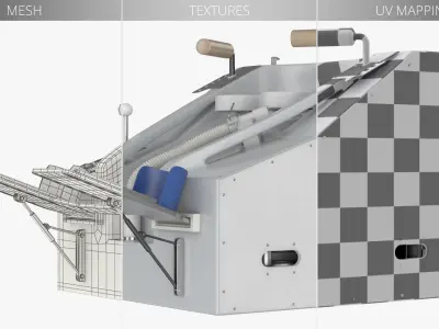  NASA Space Vacuum Toilet Module White 