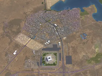Al Khor  - City 3D Model Low-poly 3D model