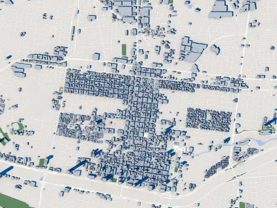 Monterrey City Mexico 3D model