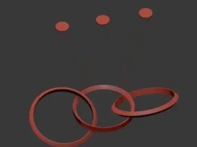Oracle 3 ring by christopher boots 3D model