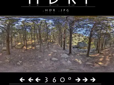 HDR FOREST PATH 2 3D model