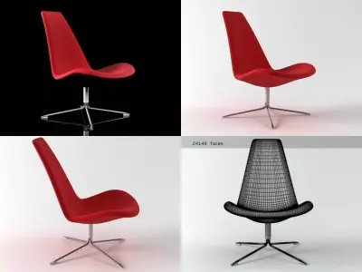 Spoon Easy chair 3D model