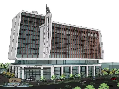 vacation spot-Resort-Fashion Leisure Hotel-0166 3D model