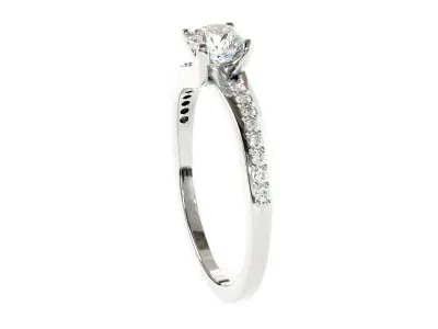 Engagement ring 3D print model