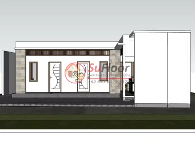 House 9x11m code 665 - Sketchup 3D model 3D model 3D model