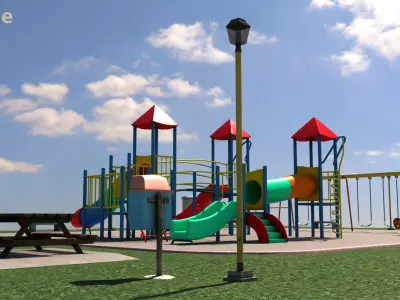 Scenic Playground 3D model