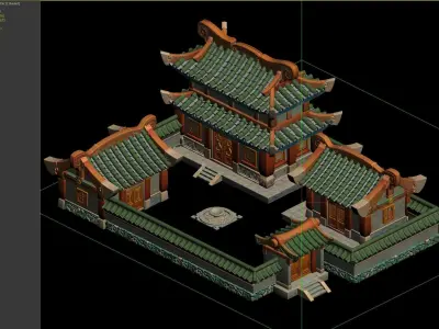Ancient Architecture 3D model 7