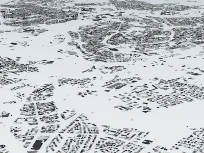 Strasbourg Streets and Buildings 3D model