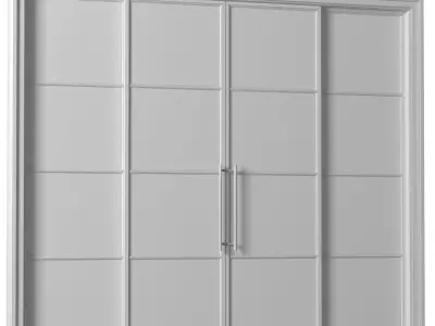 Sliding doors in Loft style 3D model