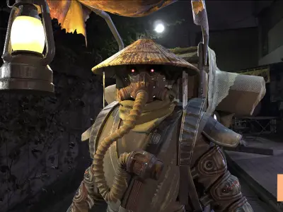 SCI-FI MERCENARY 04 SELLER Low-poly 3D model