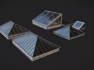 Skylight Low-poly 3D model