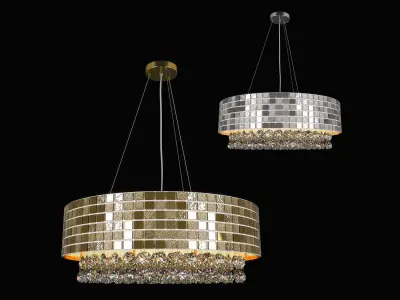 74316x Bezazz Lightstar Chandelier 3D model