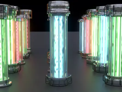 Power Cells Pack 3D model