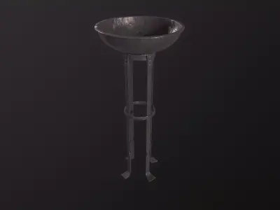 Brazier 3D Model Low-poly 3D model