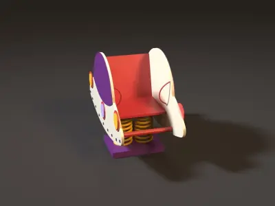 rocking chair UFO 3D model