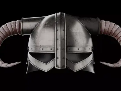 Viking Helmet 3D model