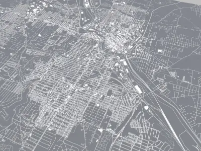 Cityscape Youngstown USA 3D model