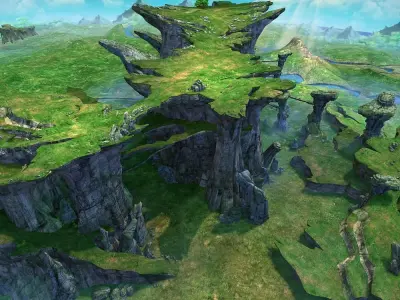 Mountain  Scene 3D model