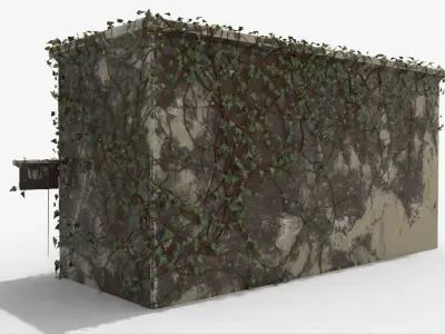  Abandoned House 4k texture 3D model