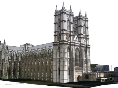 Architecture-Religion-God-Culture-Temple-04 westminster abbey 3D model