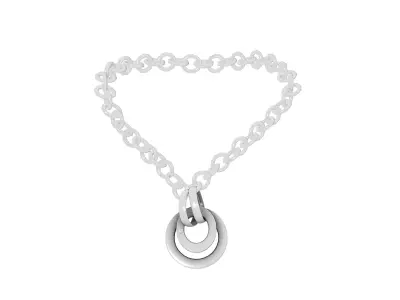 Interlaced Promise Rings Low-poly 3D model