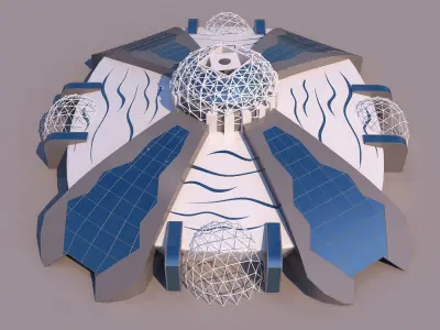 0097 - Organic Building 3D model