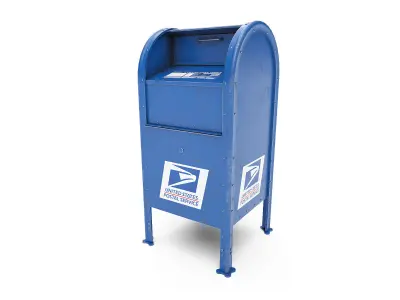 Mailbox Low-poly 3D model