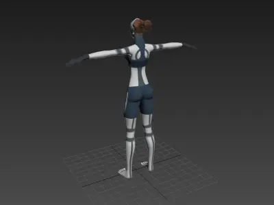 wuman warrior 3D model