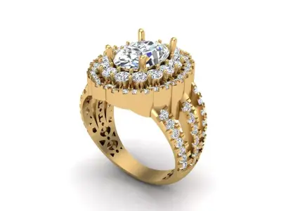 Jewelry ring 355 3D print model