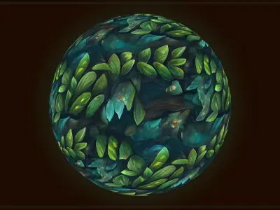 Grass Pine Forest Floor --20 TEXTURES-- Hand-painted --PACK 4--- Texture