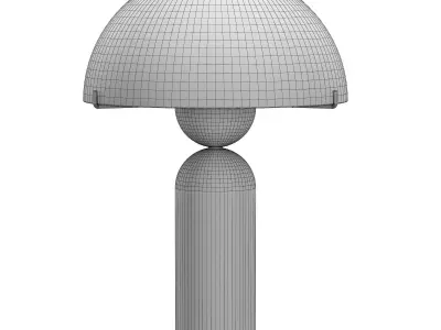 Peono White Alabaster table lamp 3D model