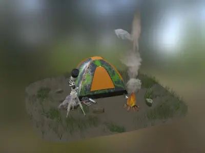 Camp Scene 3D model