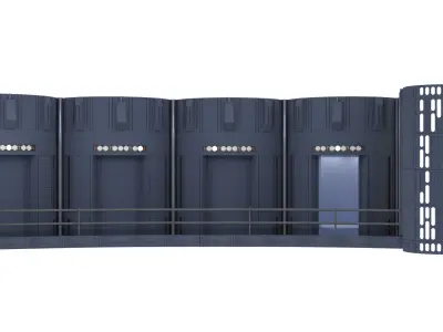 Set 2c - Death Star Elevators 1-12 Scale Blackseries  3D print model