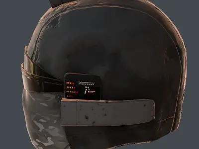 Helmet plastic mask protection  Low-poly 3D model Low-poly 3D model purchase
