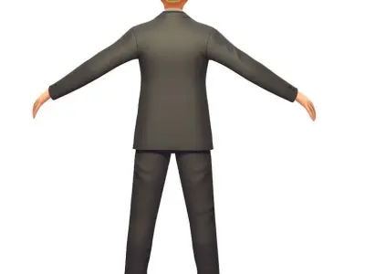 Cartoon Low Poly Style Avatar 009 Low-poly 3D model