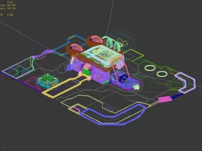 Space - City State - Dock 01 3D model